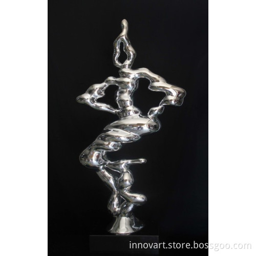 high glossing plated sculpture,electroplated sculpture in resin